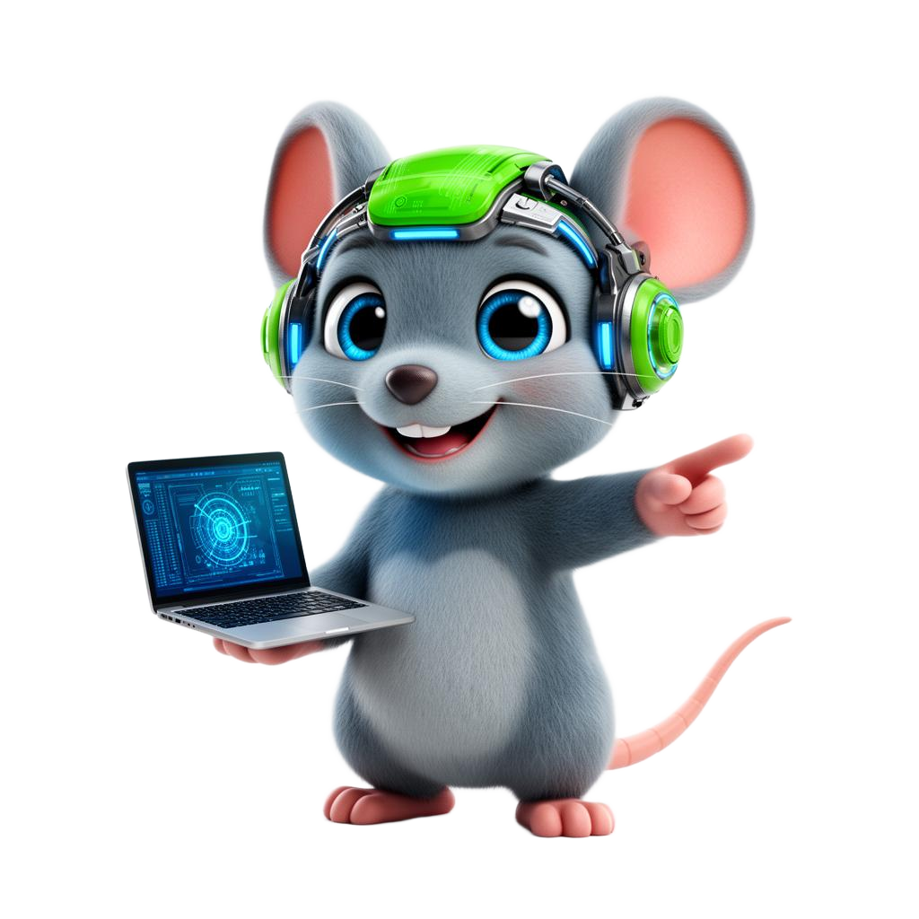 Mascota New Systems presentando la web